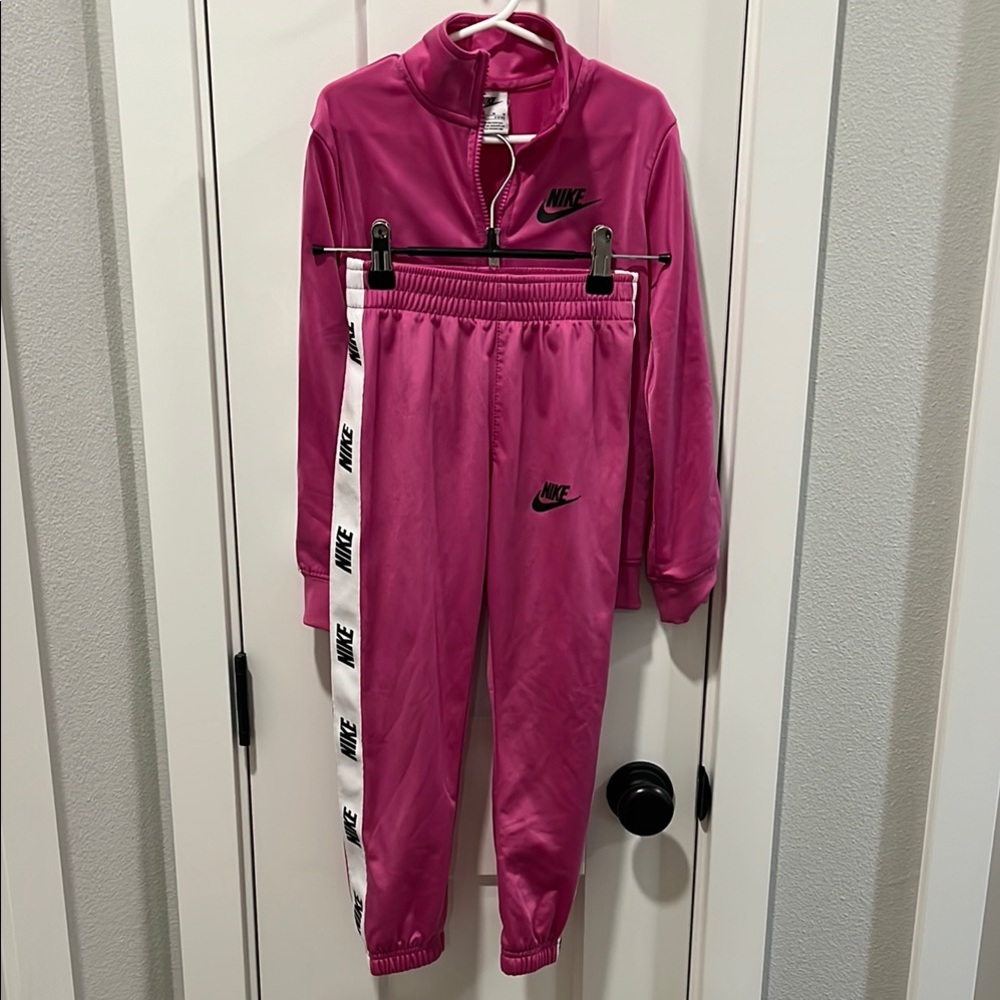 Kids Nike Fuchsia Tracksuit